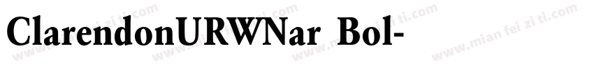 ClarendonURWNar Bol字体转换